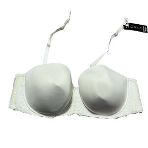 NWT Torrid White Lace Strapless/Convertible Bra Plus Size 44F Straps included